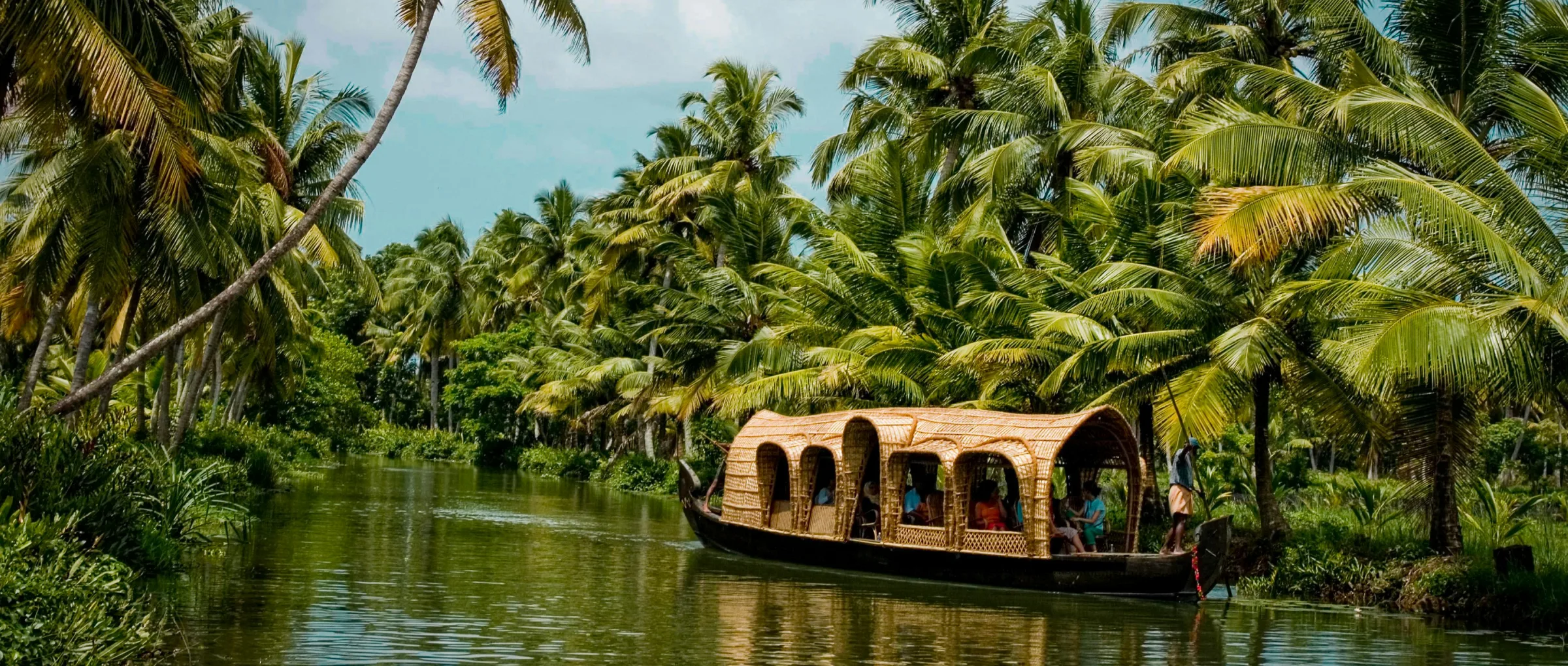 Backwaters et palmiers du Kerala